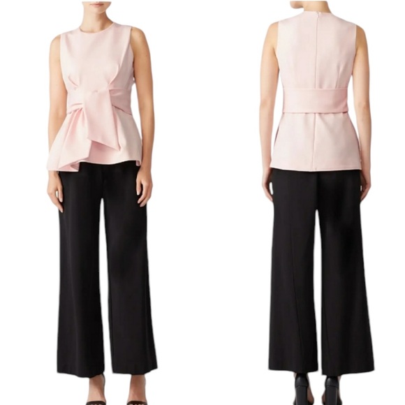 Hunter Bell Pink Blush Sims Sleeveless Tie Waist Top - 6 - Picture 2 of 12